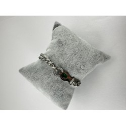 Gümüş Ayarlanabilir Desenli Bileklik